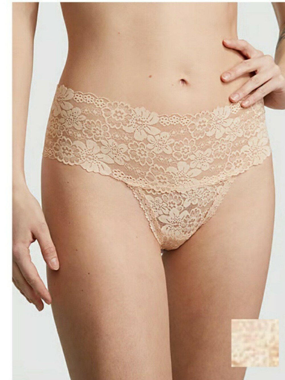 Victoria's Secret High-Waist Thong - Marzipan